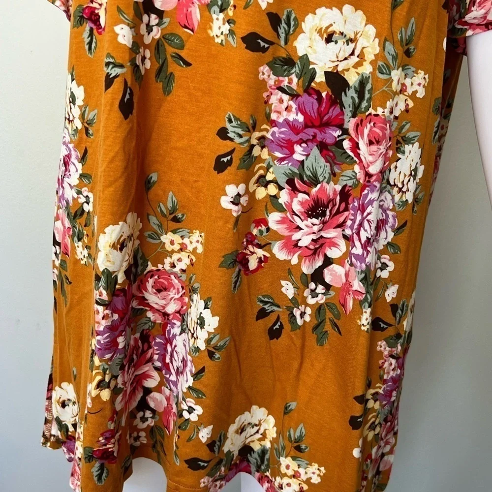 Niloufo - Womens Floral Print Top Sz XL - Picture 2 of 8